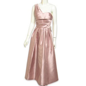 Kay Unger Women's Blush Pink One Shoulder Dress - New - Size 6